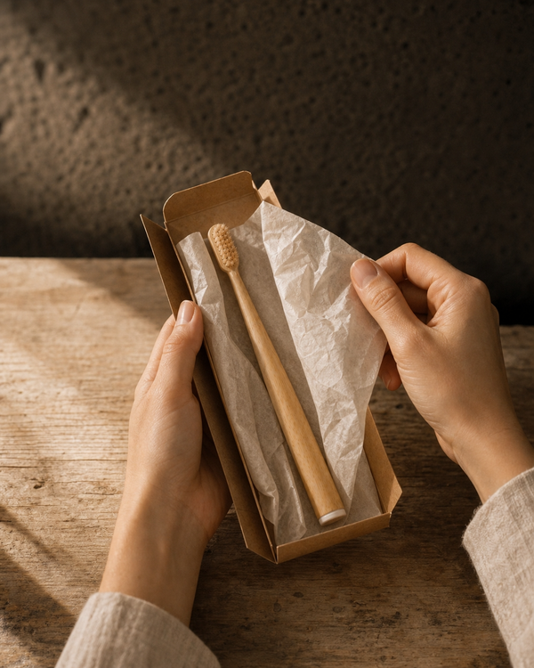 Åbn i plastikfri emballage