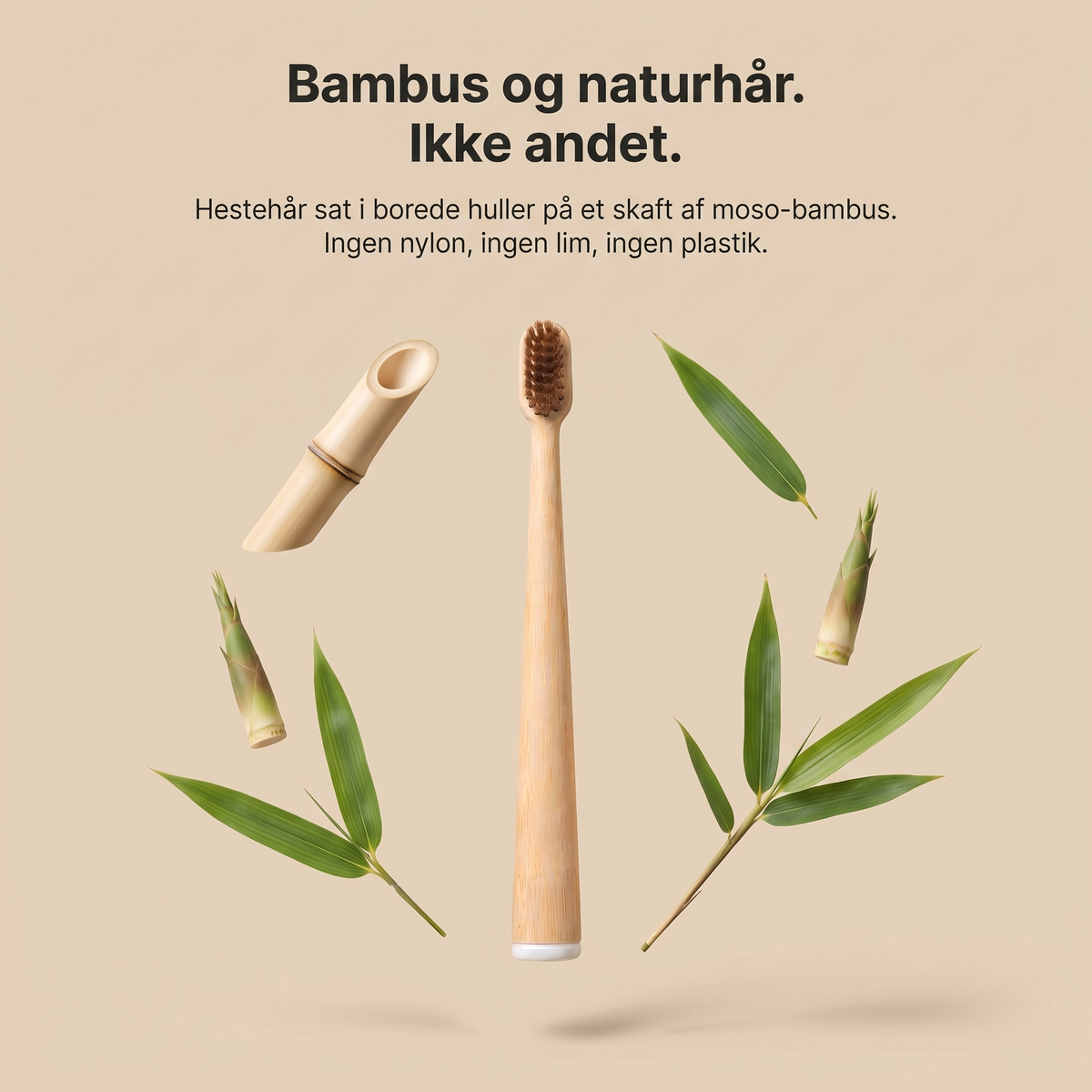Bambus og naturhår, ikke andet — materialerne i SELVA tandbørsten