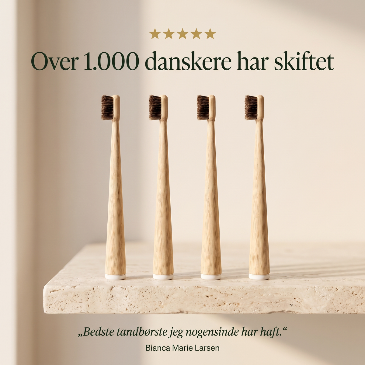 Over 1.000 danskere har skiftet til SELVA tandbørster i naturhår